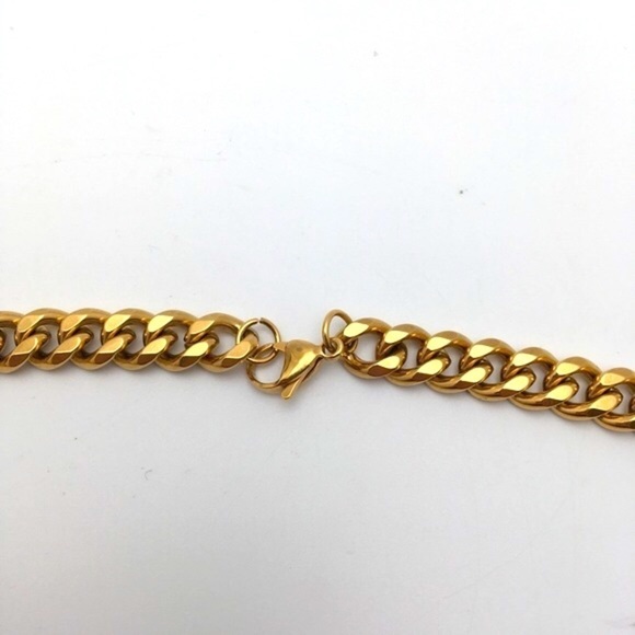 Hypoallergenic 18K Gold Cuban Cable Necklace - Picture 3 of 5